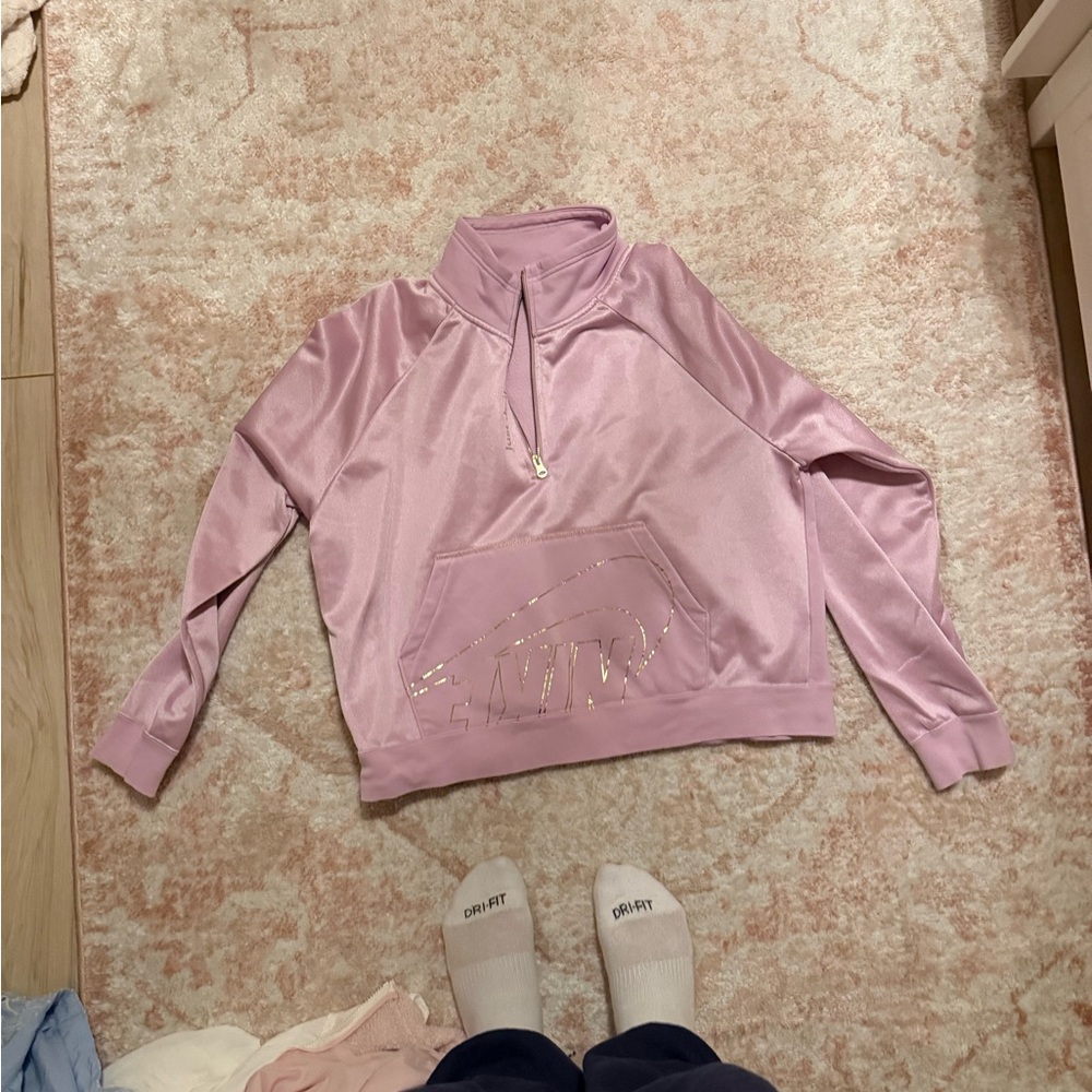 Pink Nike Hoodie with Logo